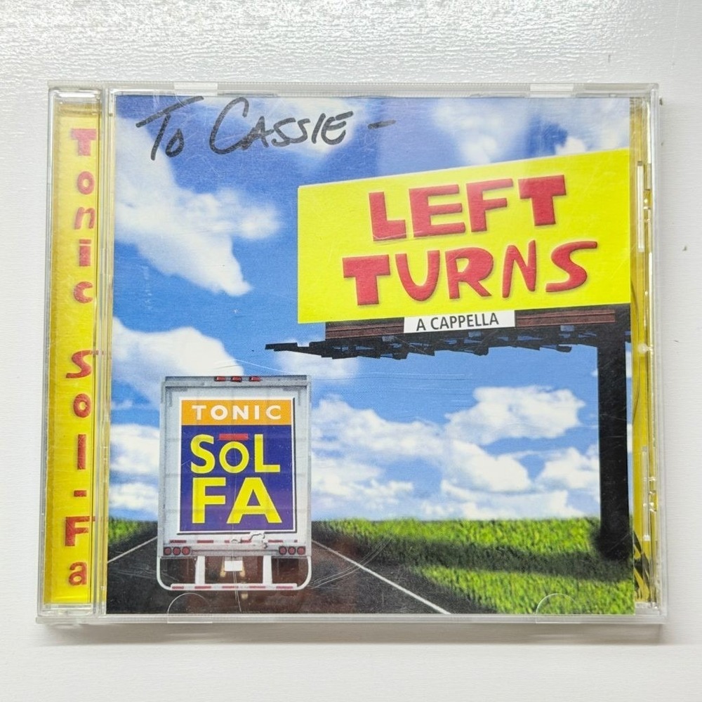 Tonic Sol-Fa Left Turns A Cappella CD SIGNED Autographed All Members Yellow